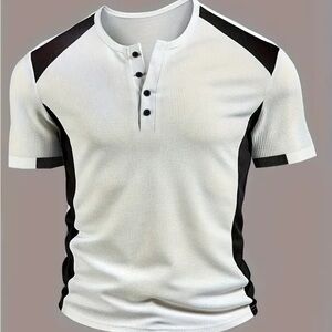 NEW Men’s Henley Short Sleeve Shirt